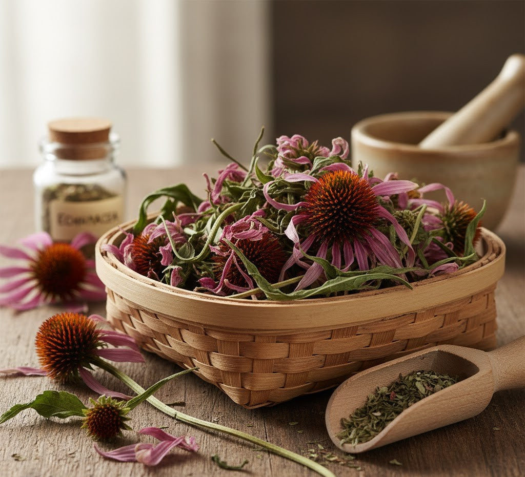 Echinacea Flowers Premium Dried - Purple Coneflower | Organic Botanical