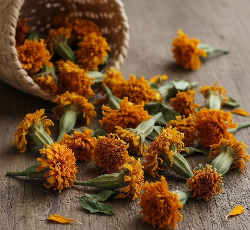 Marigold Flowers Premium Dried - Tagetes | Organic Botanical