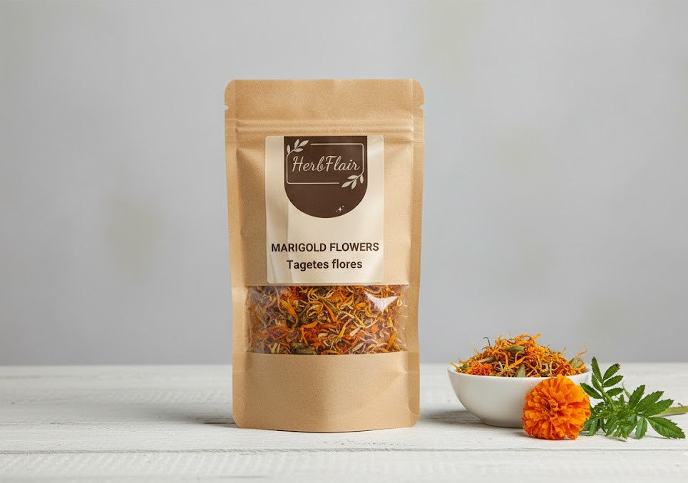Marigold Flowers Premium Dried - Tagetes | Organic Botanical